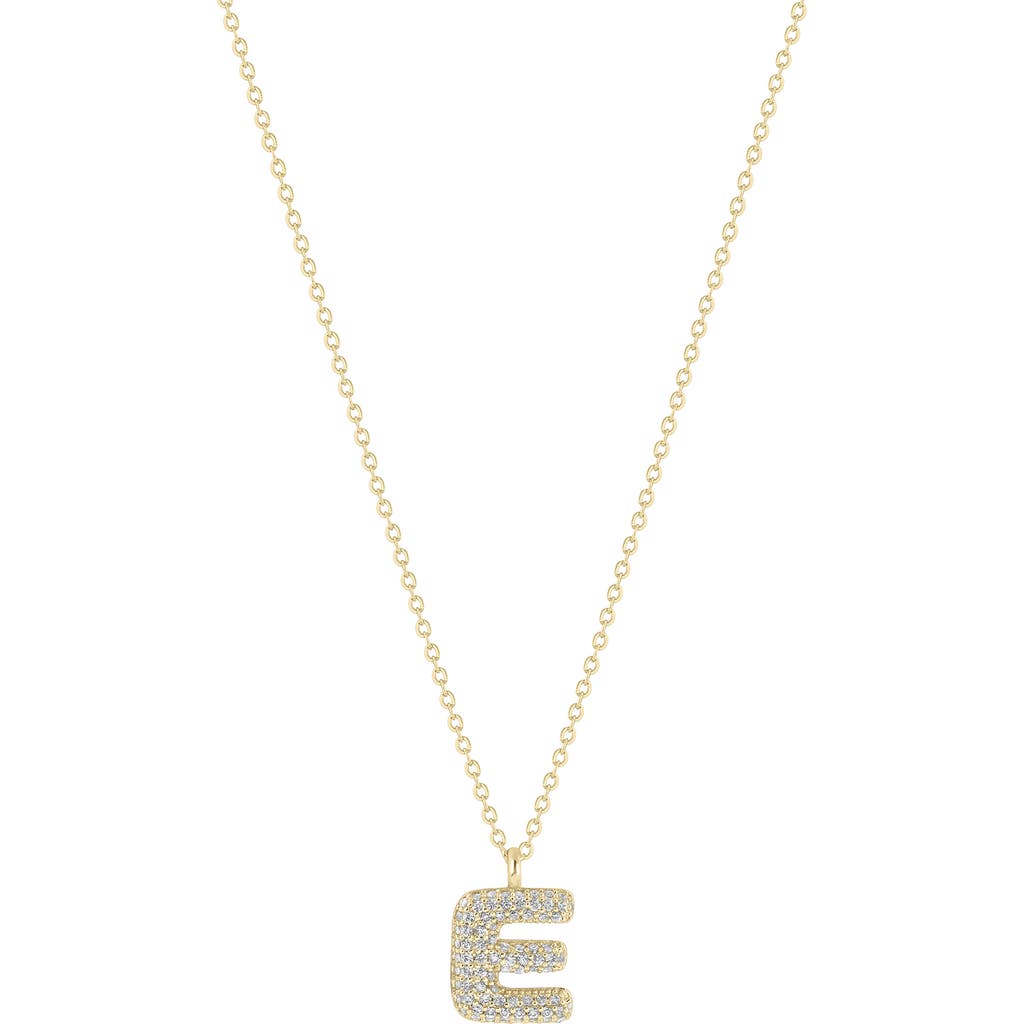 Electric Picks Bubble Letter Necklace In Gold - E
