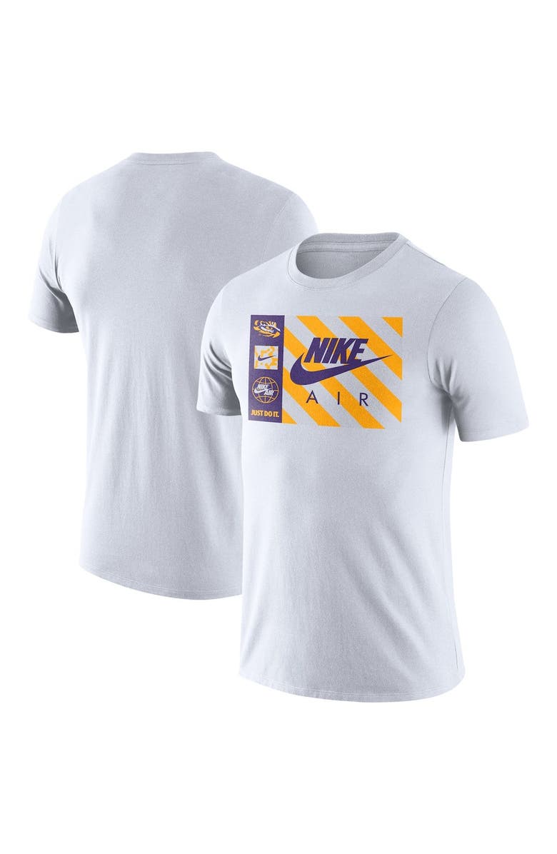 Nike Men's Nike White LSU Tigers Air Box T-Shirt, Main, color, 