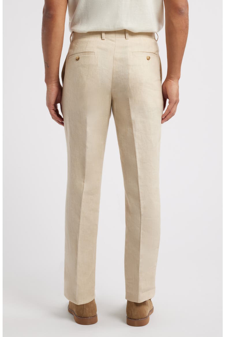 Henrik Trim Fit Italian Linen Suit Separate Pants, Alternate, color, TAN DESERT