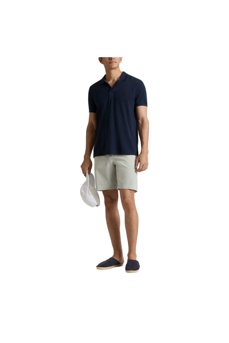 Men Stretch Cotton Bermuda Shorts Seersuckers Stripes, Alternate, color, Khaki