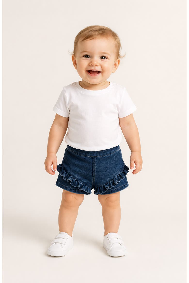Ruffle Shorts, Alternate, color, DARK STONE