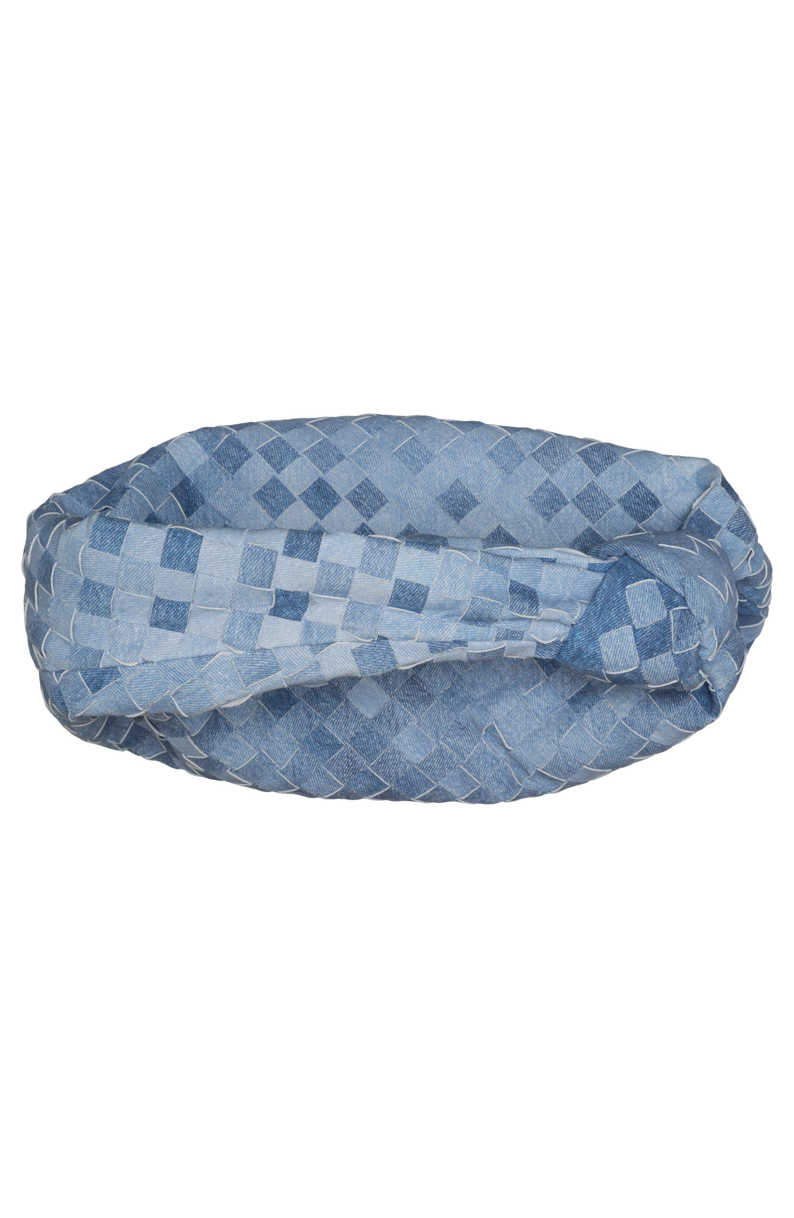 Bottega Veneta Teen Jodie Intrecciato Denim Print Leather Hobo, Alternate, color, 