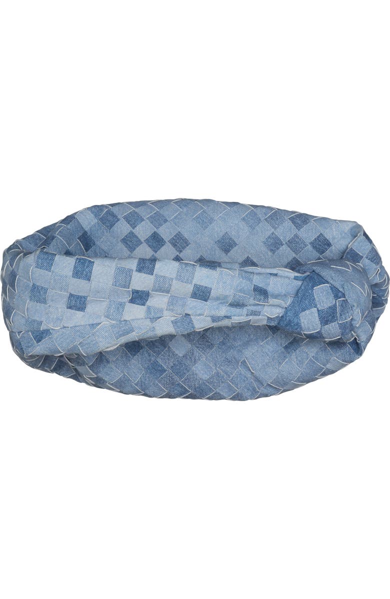 Bottega Veneta Teen Jodie Intrecciato Denim Print Leather Hobo, Alternate, color,