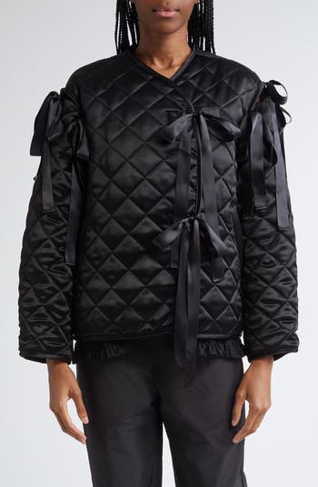 Sandy Liang Subi Quilted Bow Jacket | Nordstrom Sandy Liang Subi Quilted Bow Jacket | Nordstrom