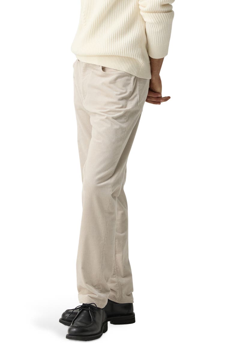 Crosby Corduroy Slim Straight Leg Pants, Alternate, color, ALABASTER