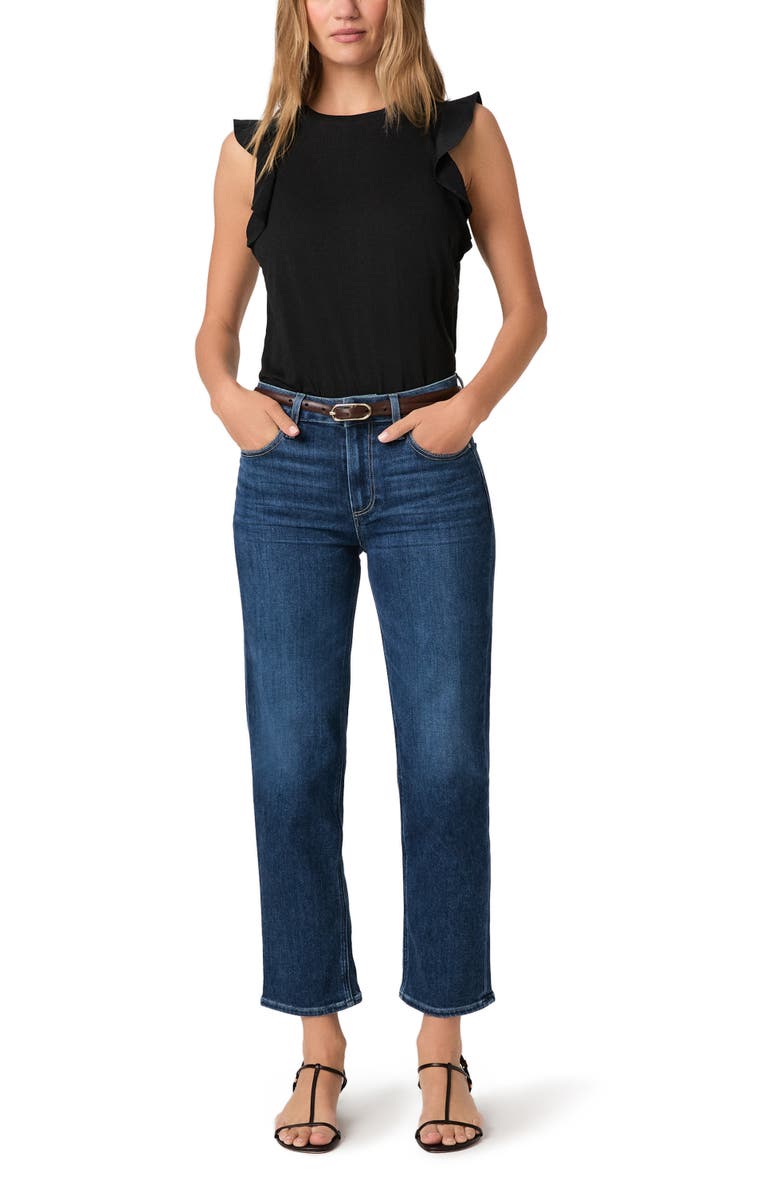 PAIGE Mason Mid Rise Ankle Straight Leg Jeans, Alternate, color, Neutra