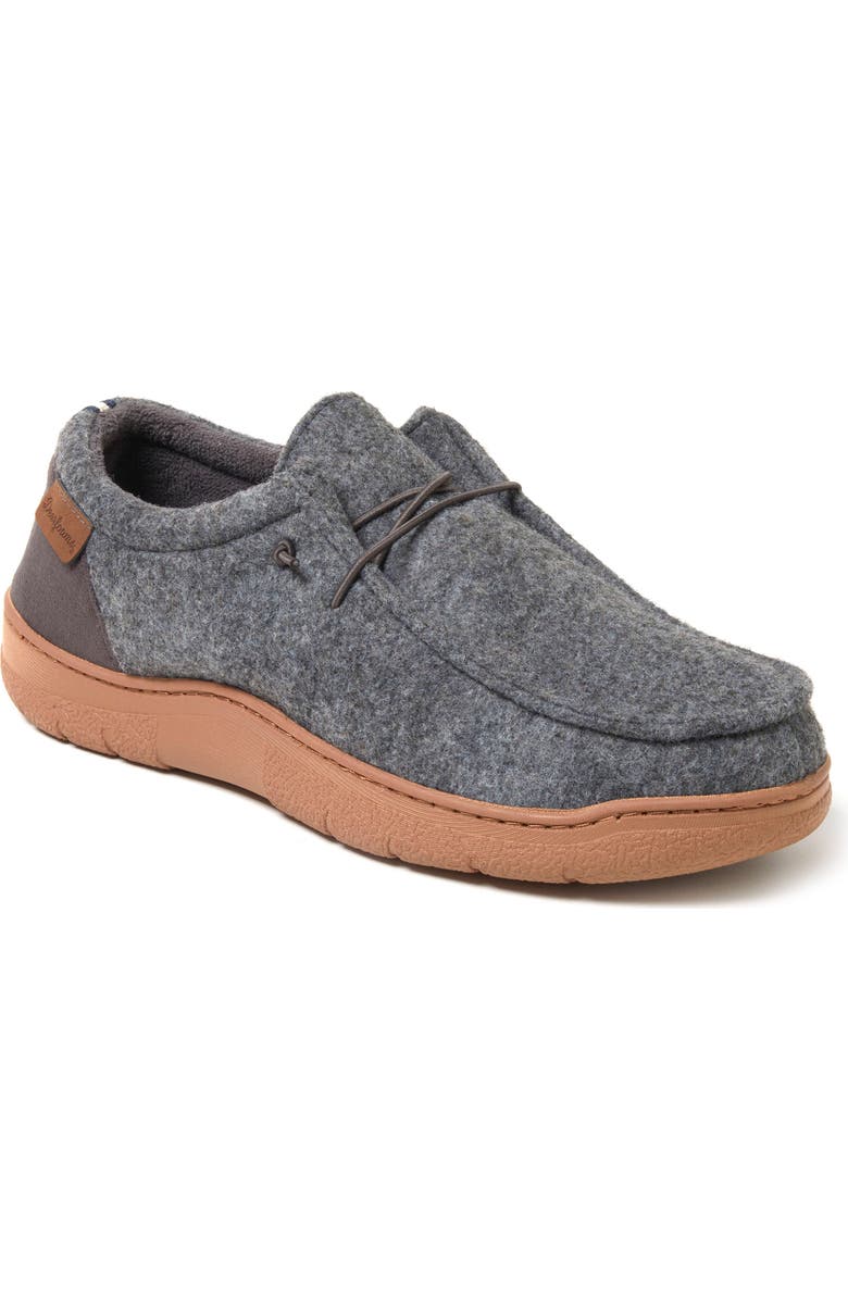 DEARFOAMS Bennet Chukka Slippers, Main, color, Dark Heather Grey