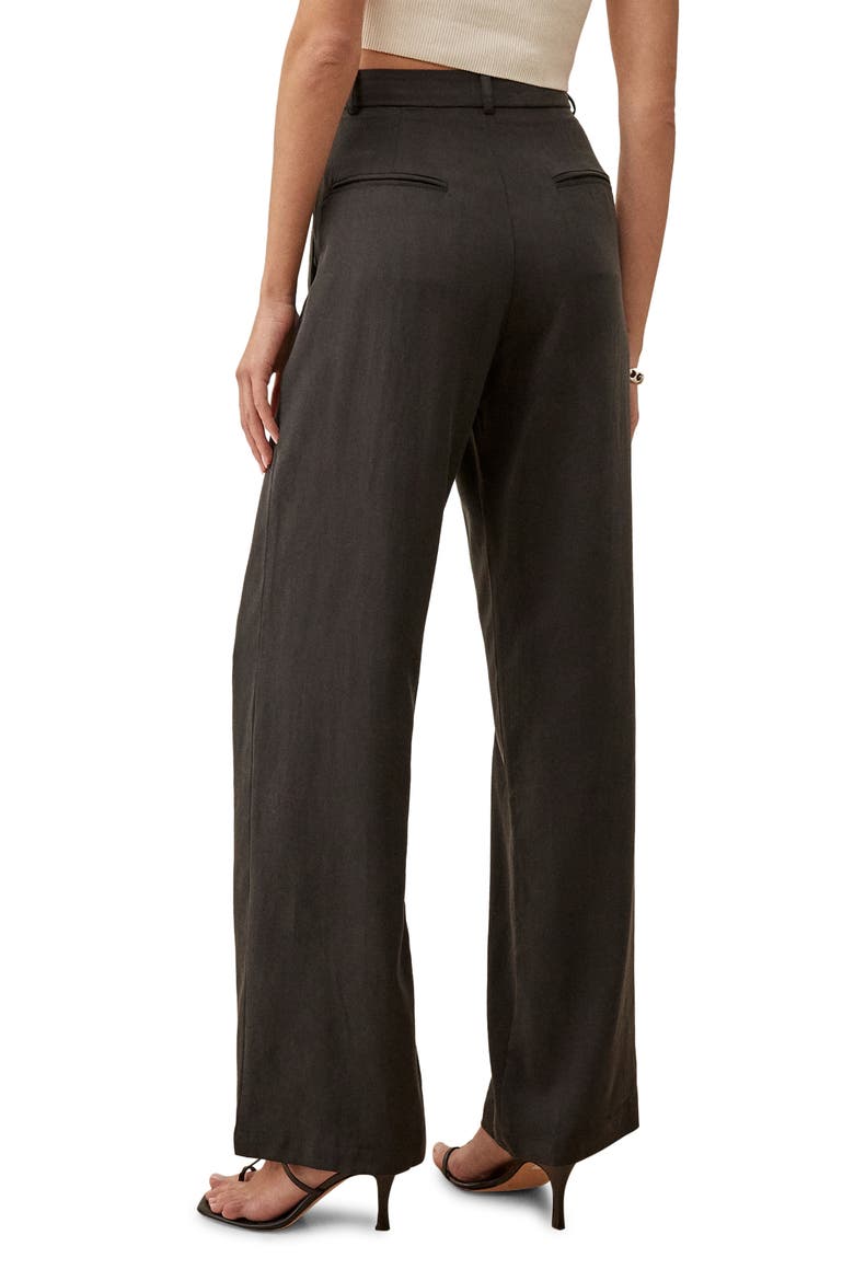 Mason High Waist Wide Leg Pants, Alternate, color, BLACK