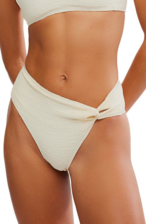 Tess Knotted High Waist Bikini Bottoms