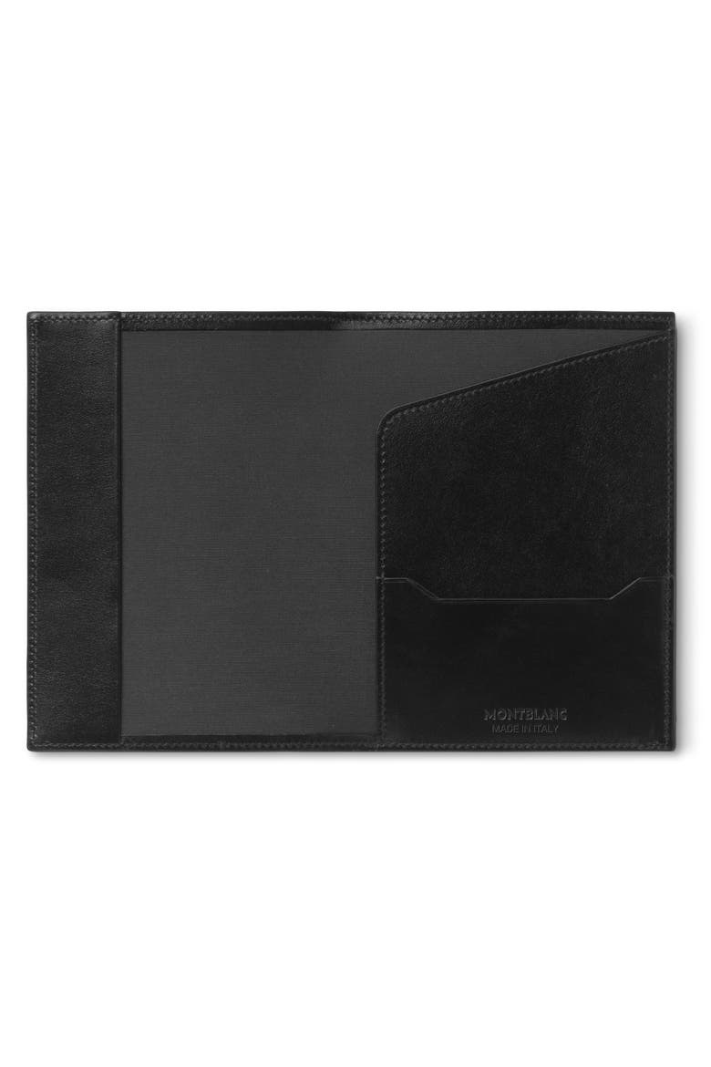 Meisterstück Leather Passport Holder, Alternate, color, BLACK