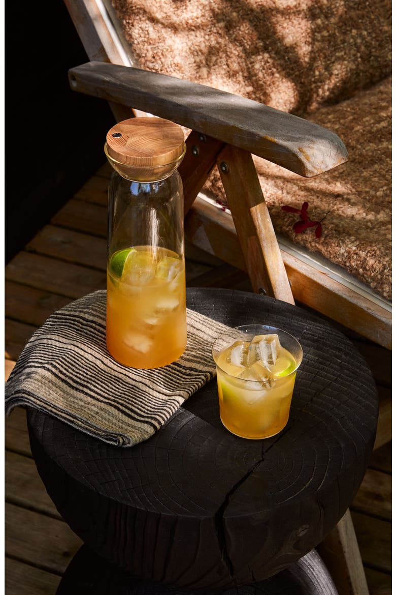 Teeter Glass Carafe, Alternate, color, NO COLOR