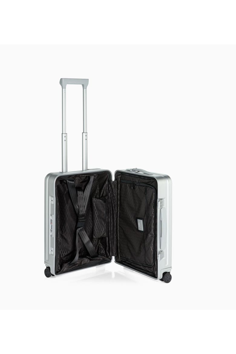 Roadster 21" Carry-on Aluminum Spinner, Alternate, color, Silver