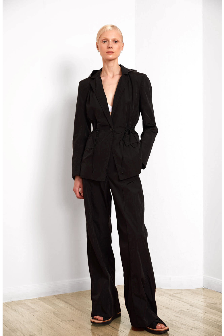 Water Resistant Travel Blazer, Alternate, color, Black