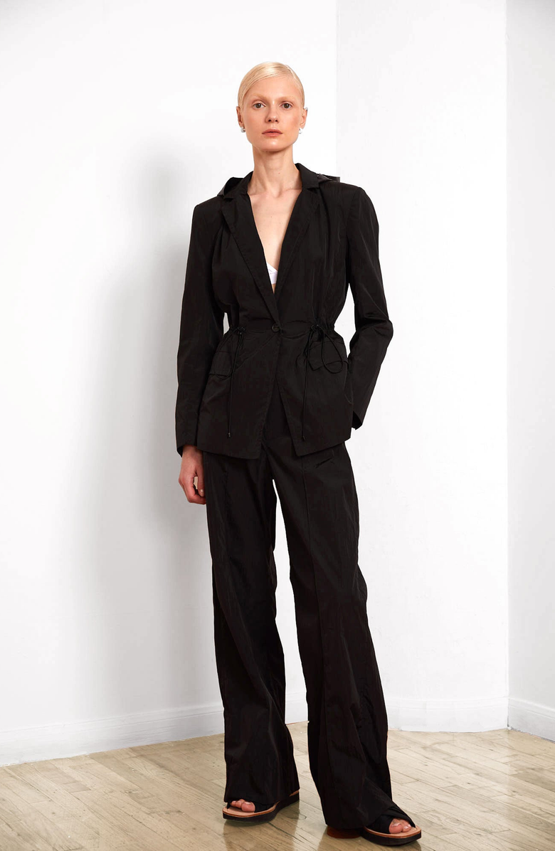 CAALO Water Resistant Travel Blazer, Alternate, color, Black