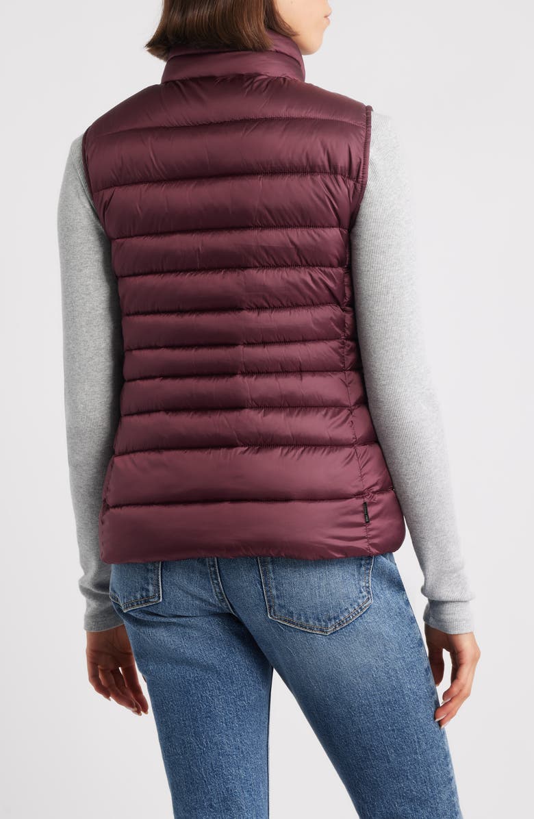 Save The Duck Lynn Quilted Puffer Vest, Alternate, color, Wine Red