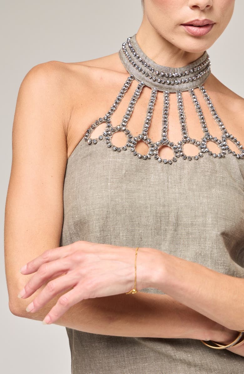 BTB Los Angeles Clarissa Dress, Alternate, color, Olive