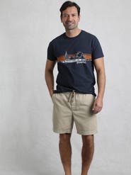 Weird Fish Weston Relaxed Canvas Shorts