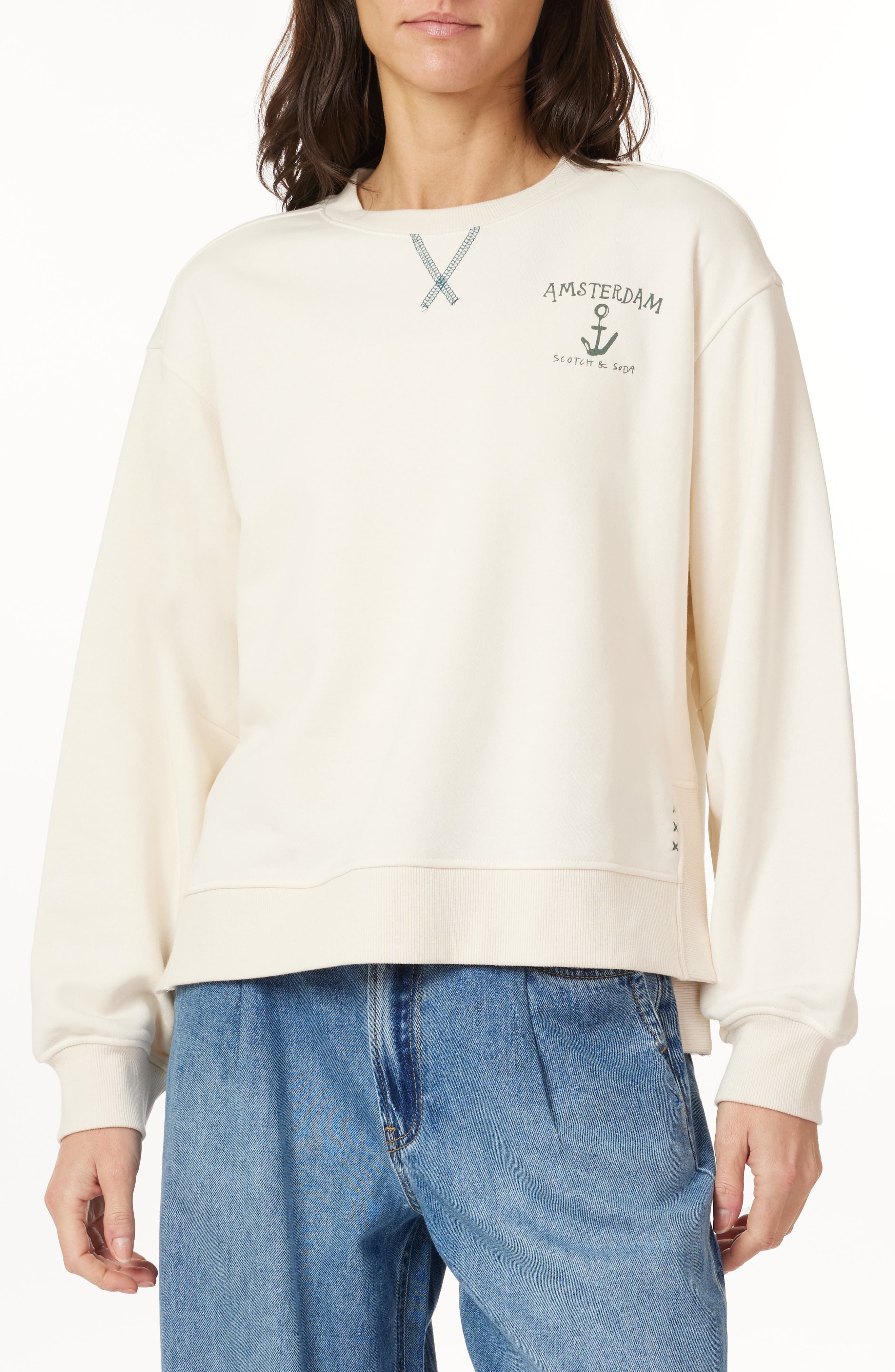 Oversize Side Vent Sweatshirt