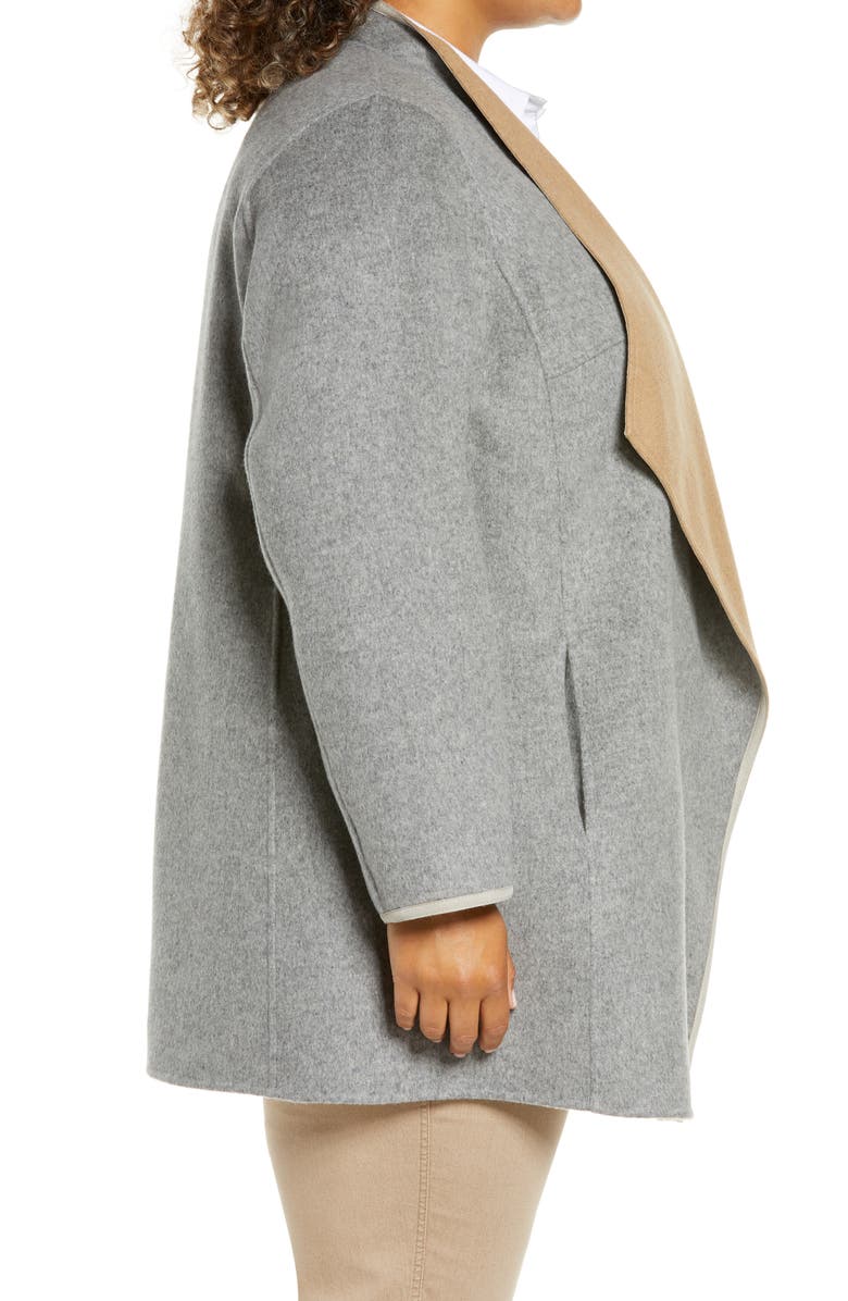 Lafayette 148 New York Valasca Reversible Wool & Cashmere Jacket, Alternate, color,