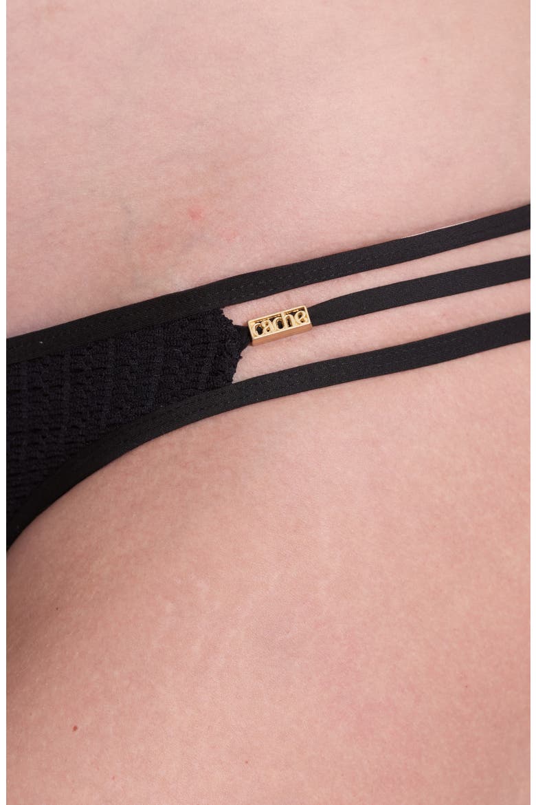 Milos Triangle Maternity Bikini, Alternate, color, BLACK
