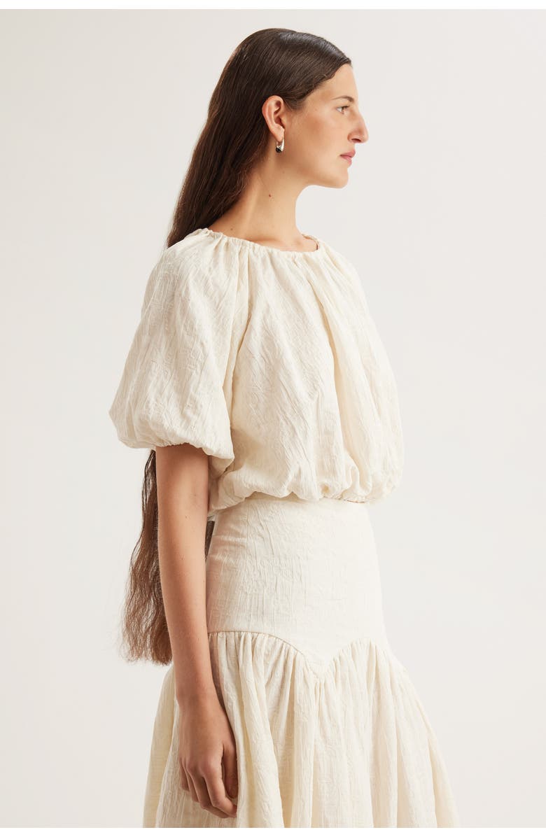 Merlette Lotus Top, Alternate, color, Cream