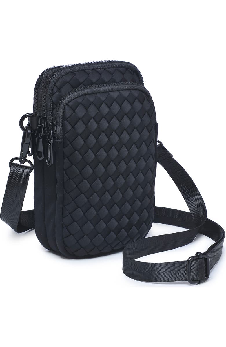 Sol and Selene Divide & Conquer - Woven Neoprene Bag, Alternate, color, Black