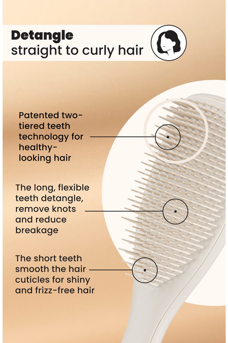 The Ultimate Detangler Matte Hairbrush, Alternate, color, PUMICE GRAY