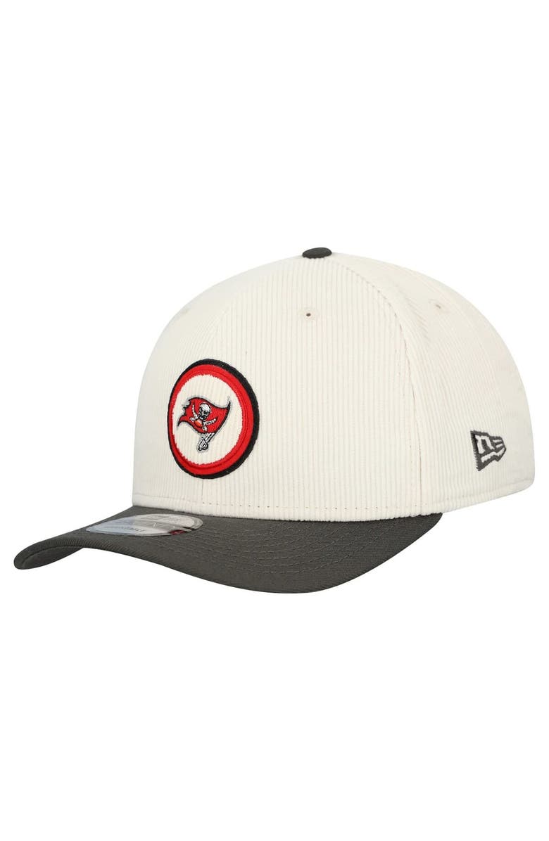 New Era Men's New Era  Stone Tampa Bay Buccaneers  Loyal Corduroy 9SEVENTY Adjustable Hat, Alternate, color, Stone