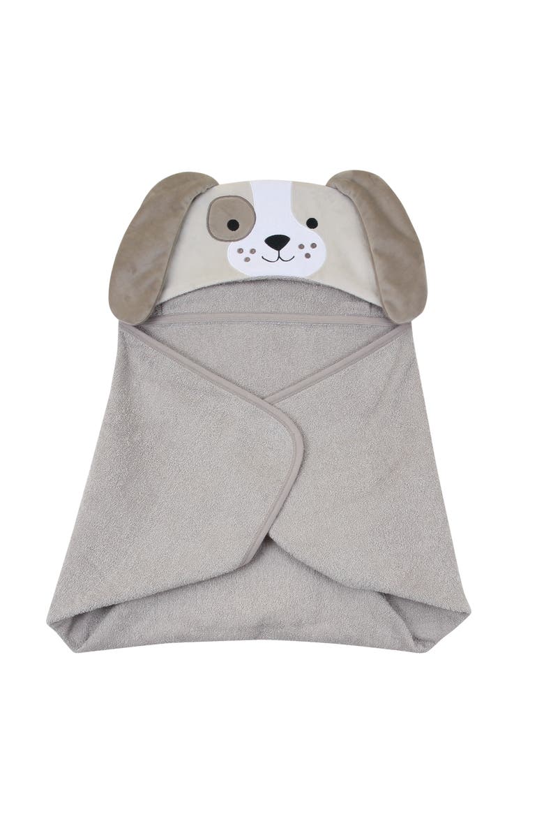 Baby/Infant Luxury Cotton Terry Dog/Puppy Hooded Bath Towel, Alternate, color, Brown