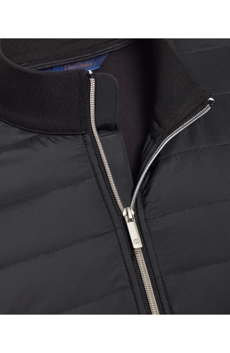 David Donahue Quilted Jacket, Alternate, color, Black