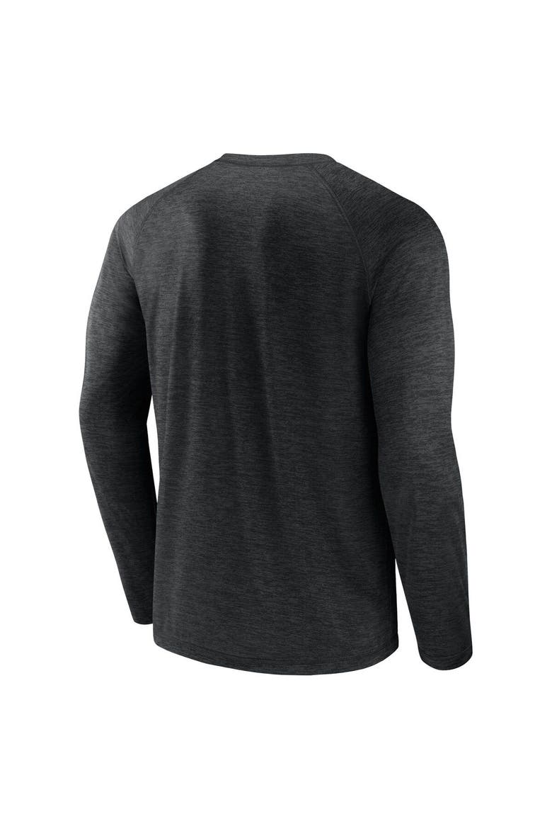 Men's Fanatics Branded Black Chicago White Sox Heroic Play Raglan Long Sleeve T-Shirt, Alternate, color, Black
