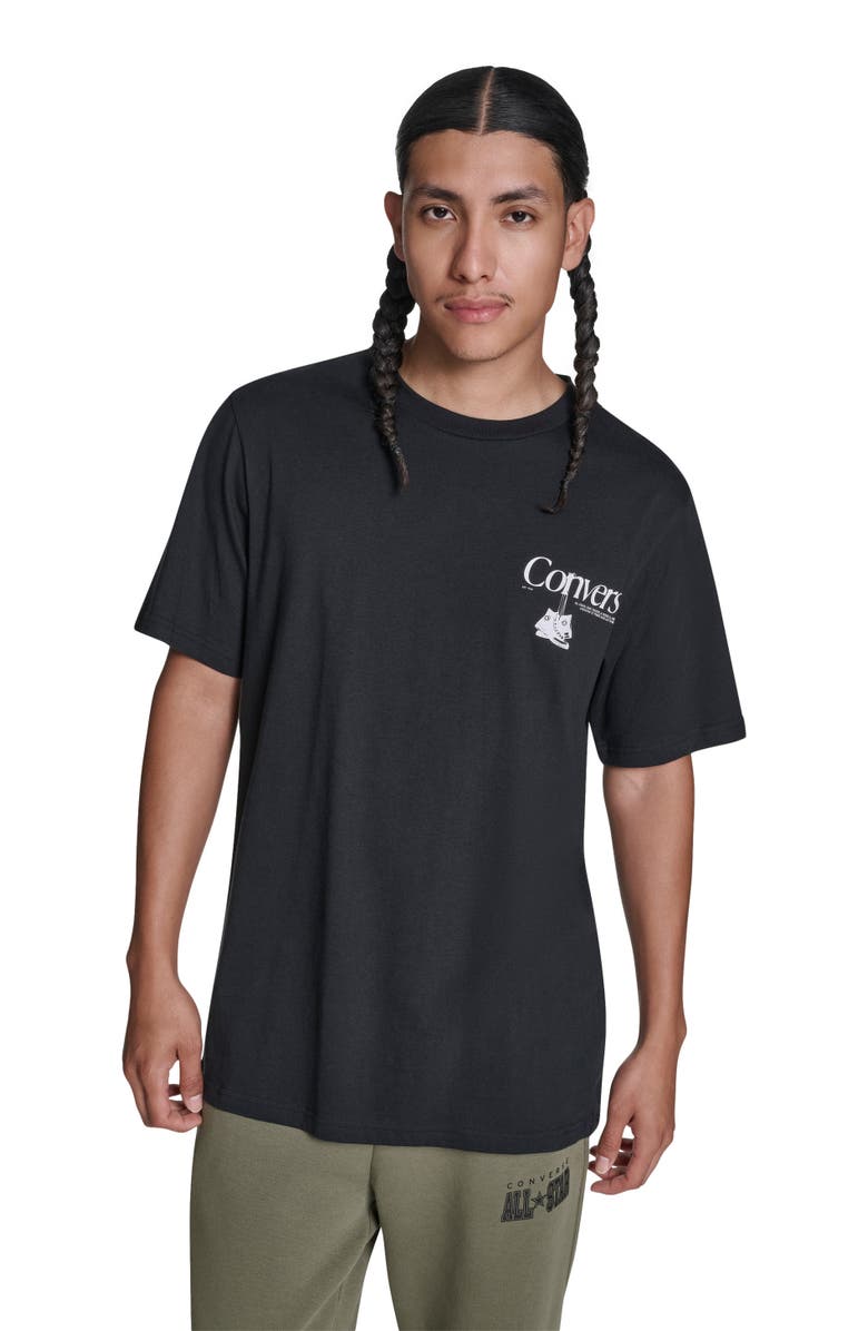 Converse Men's Hanging Shoes T-Shirt, Main, color, Converse Black