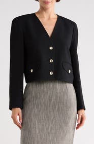 Lafayette 148 New York Edie Crop Blazer