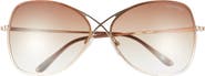 TOM FORD Colette 63mm Oversized Sunglasses