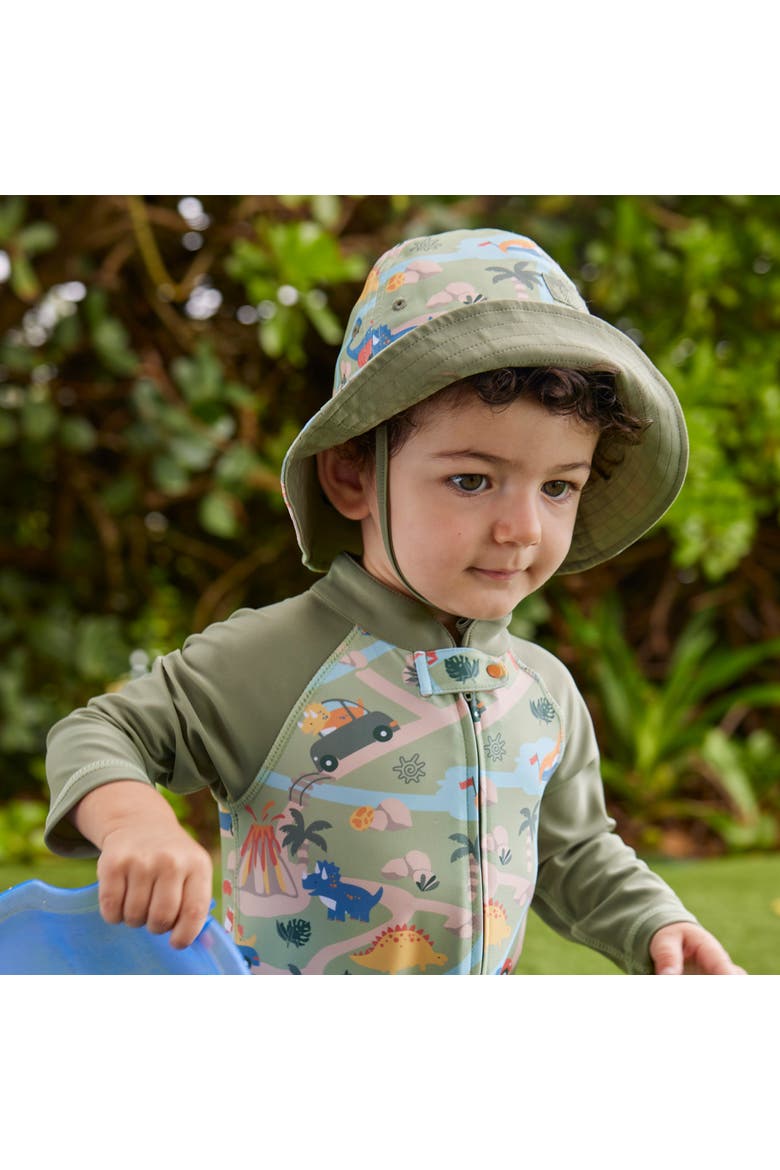 Reversible Sun Hat, Alternate, color, Dinoville