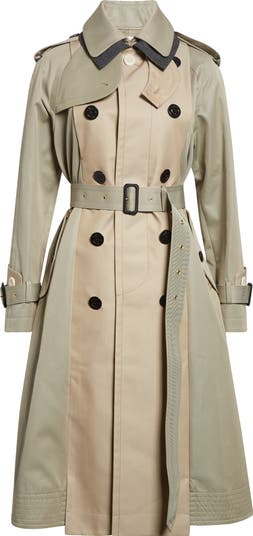 Sacai Cotton Gabardine Trench Coat | Nordstrom