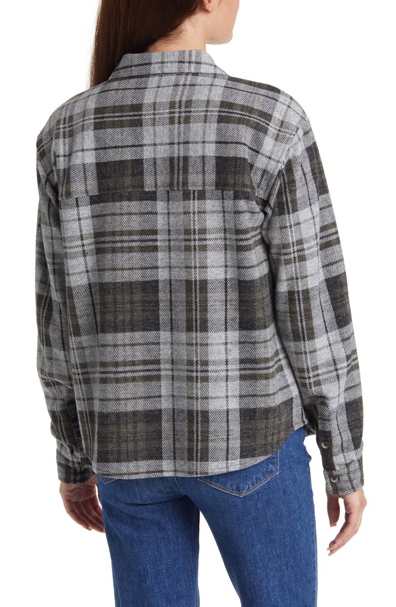 beachlunchlounge Plaid Shirt Jacket, Alternate, color, 