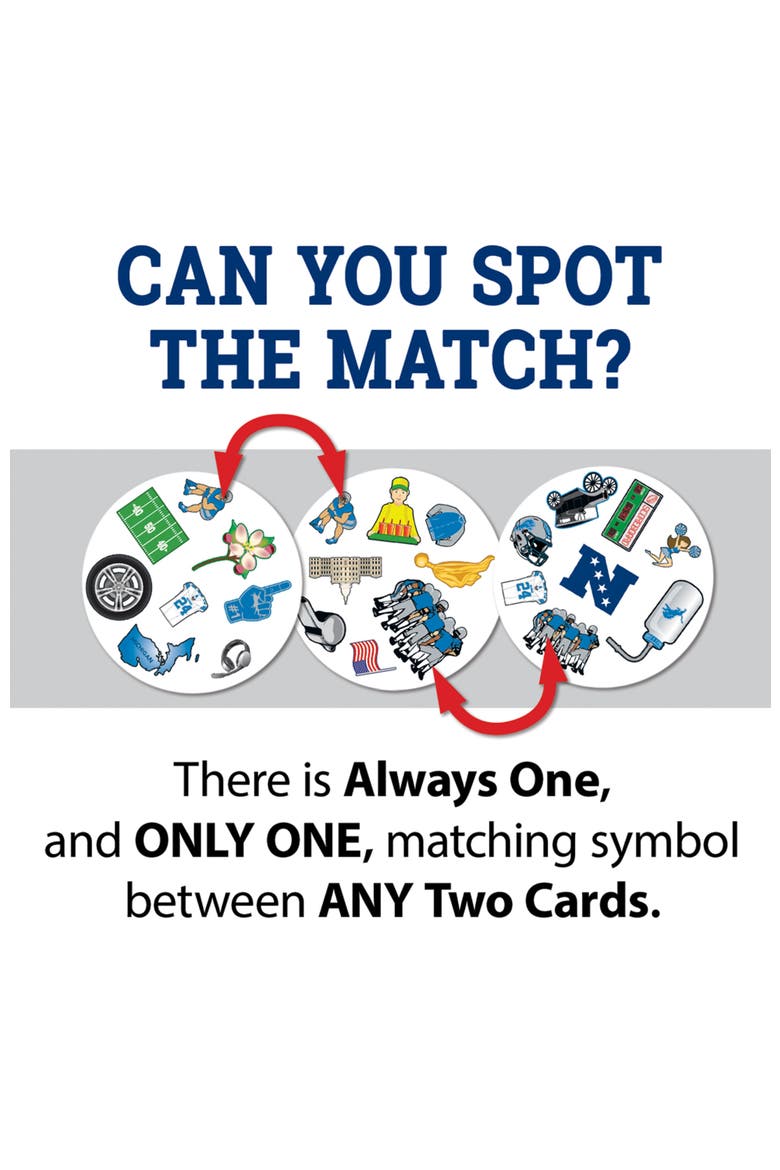 Detroit Lions Spot It! Card Game, Alternate, color, Multicolor