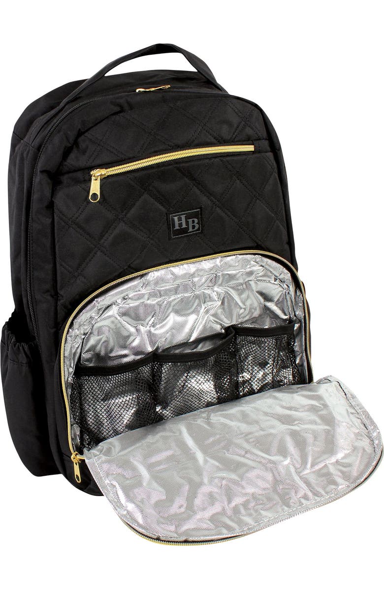 Hudson Baby Premium Diaper Bag Backpack and Changing Pad, Alternate, color, Black