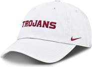Nike Men's Nike White USC Trojans Core Club Mascot Wordmark Adjustable Hat