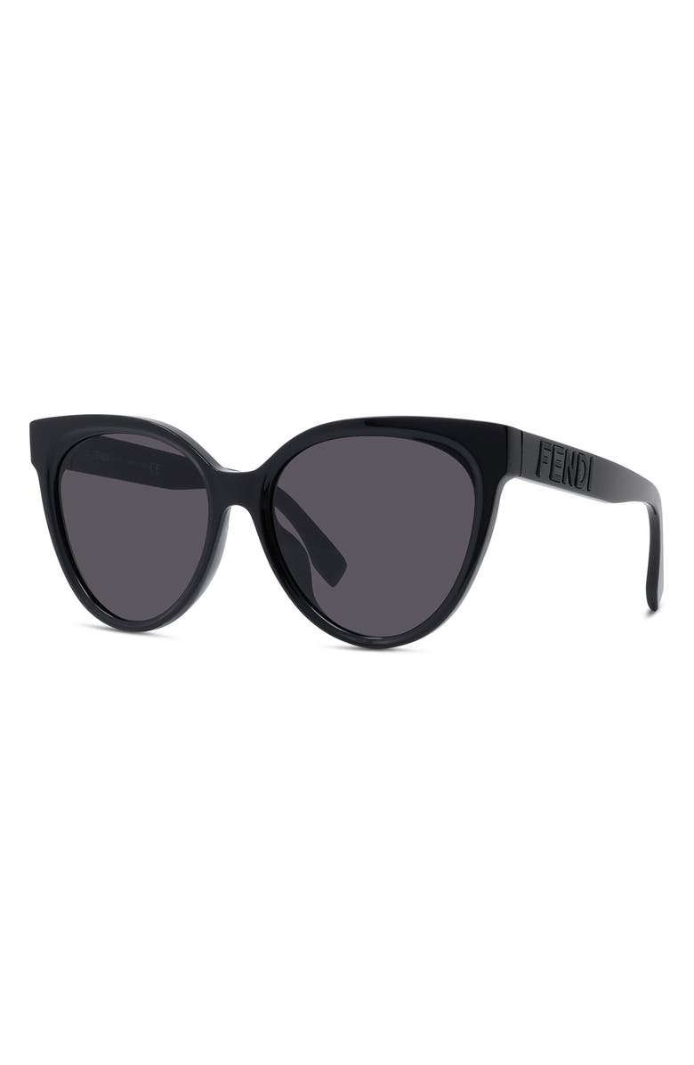 Fendi 'Fendi Lettering 56mm Cat Eye Sunglasses, Alternate, color,