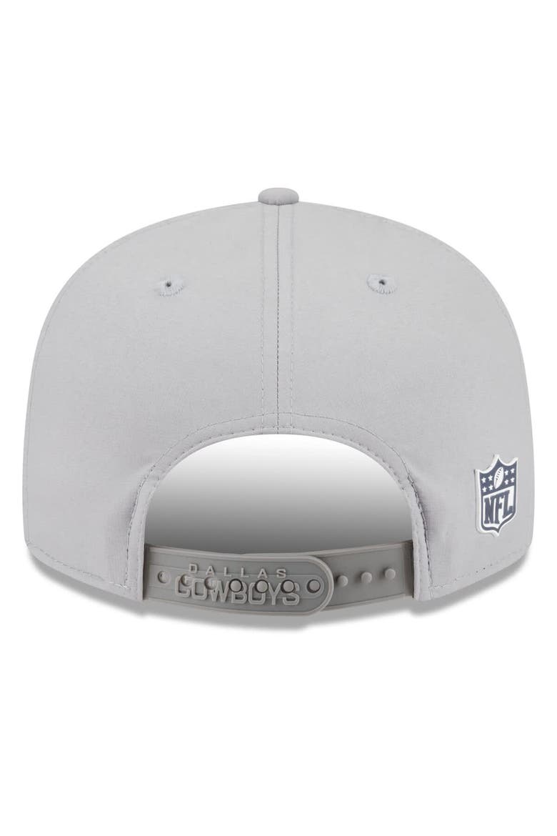Men's New Era Gray Dallas Cowboys 2025 Sideline  Split Panel 9FIFTY Snapback Hat, Alternate, color, Gray