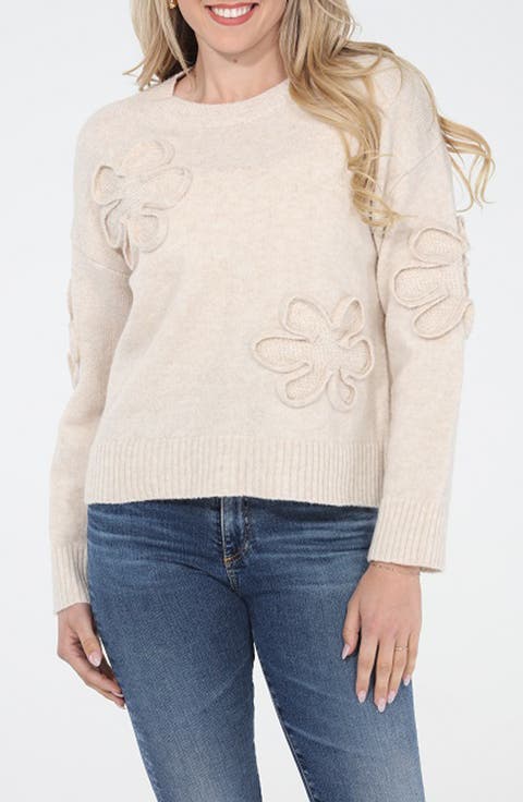 Floral Soutache Sweater
