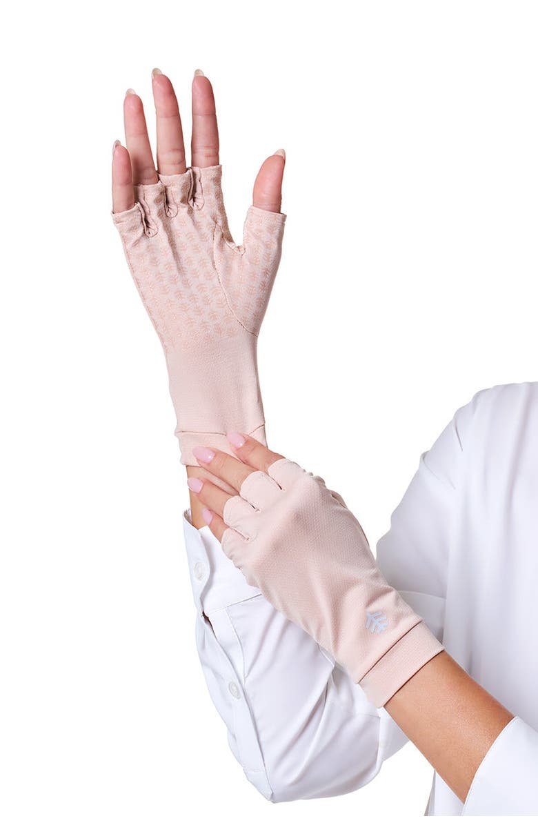 Coolibar Fingerless UV Sun Gloves - UPF 50+ Sun Protection - Ouray, Main, color, Beige