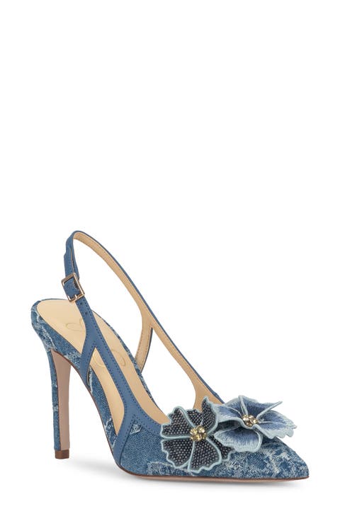Pilita Slingback Pointed Toe Pump (Women)