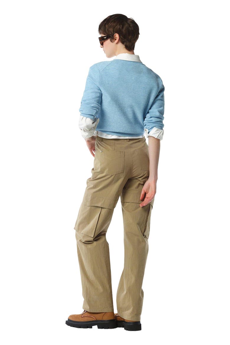 Logo Patch Knit Cardigan, Alternate, color, Blue