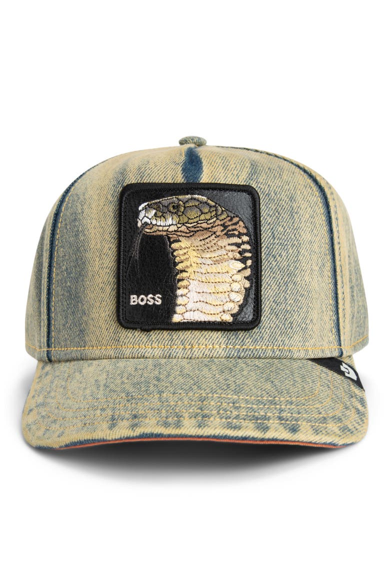 Pit Boss Denim Baseball Cap, Alternate, color, BEAM
