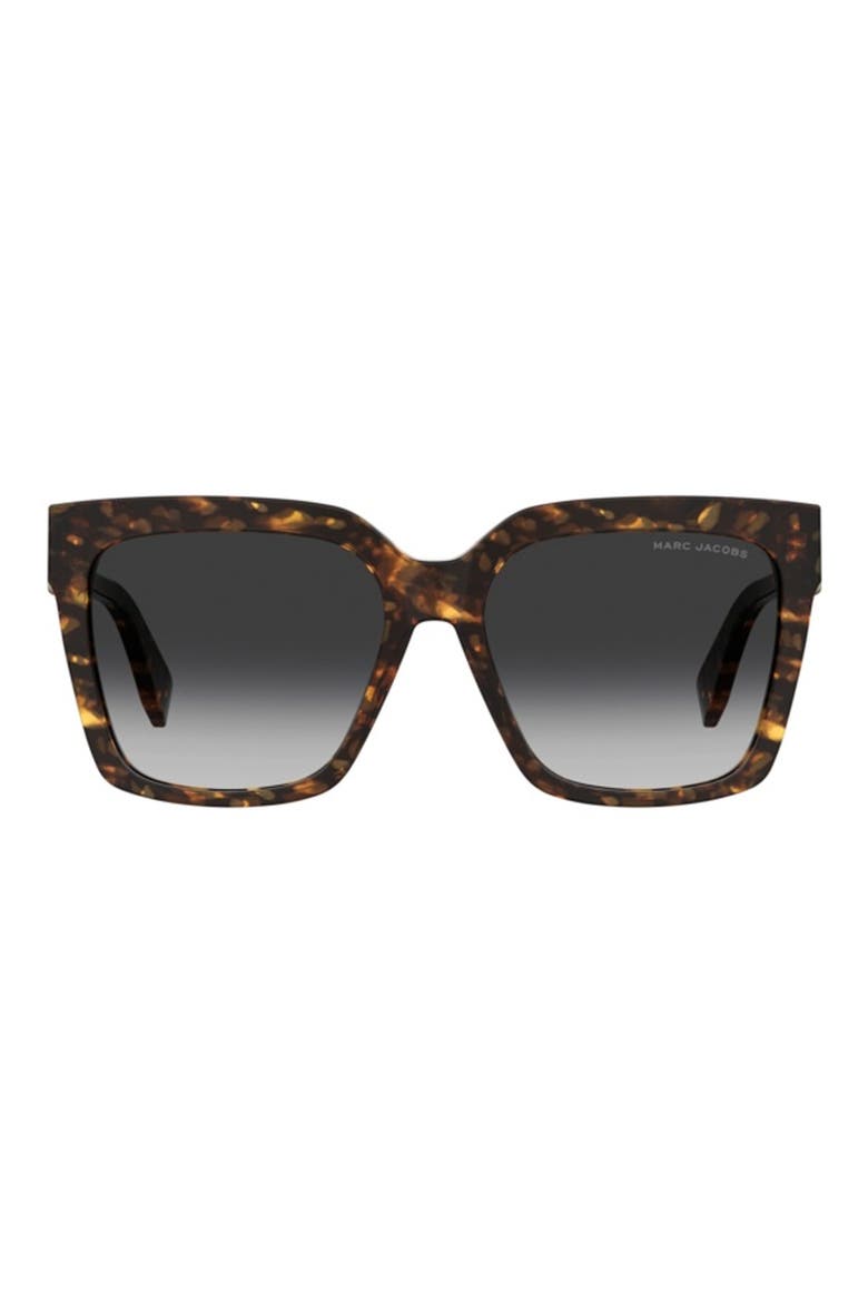 57mm Polarized Gradient Square Sunglasses, Main, color, HAVANA/ BROWN
