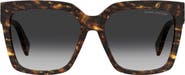 Marc Jacobs 57mm Polarized Gradient Square Sunglasses