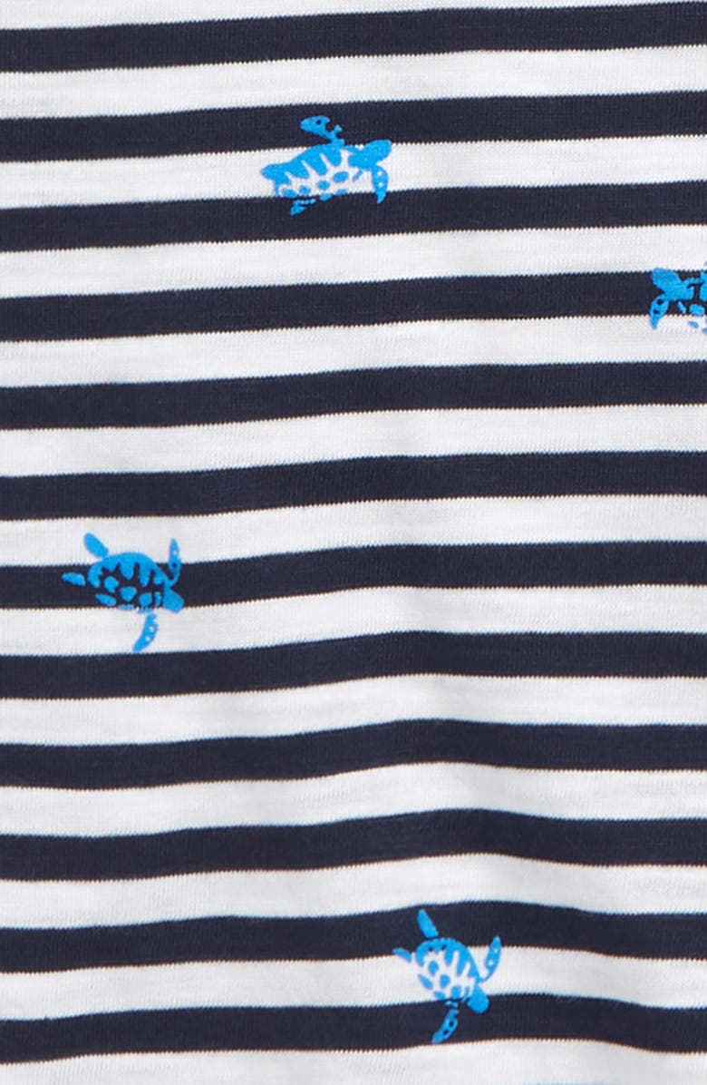 Splendid Turtle Stripe T-Shirt & Shorts Set, Alternate, color, 